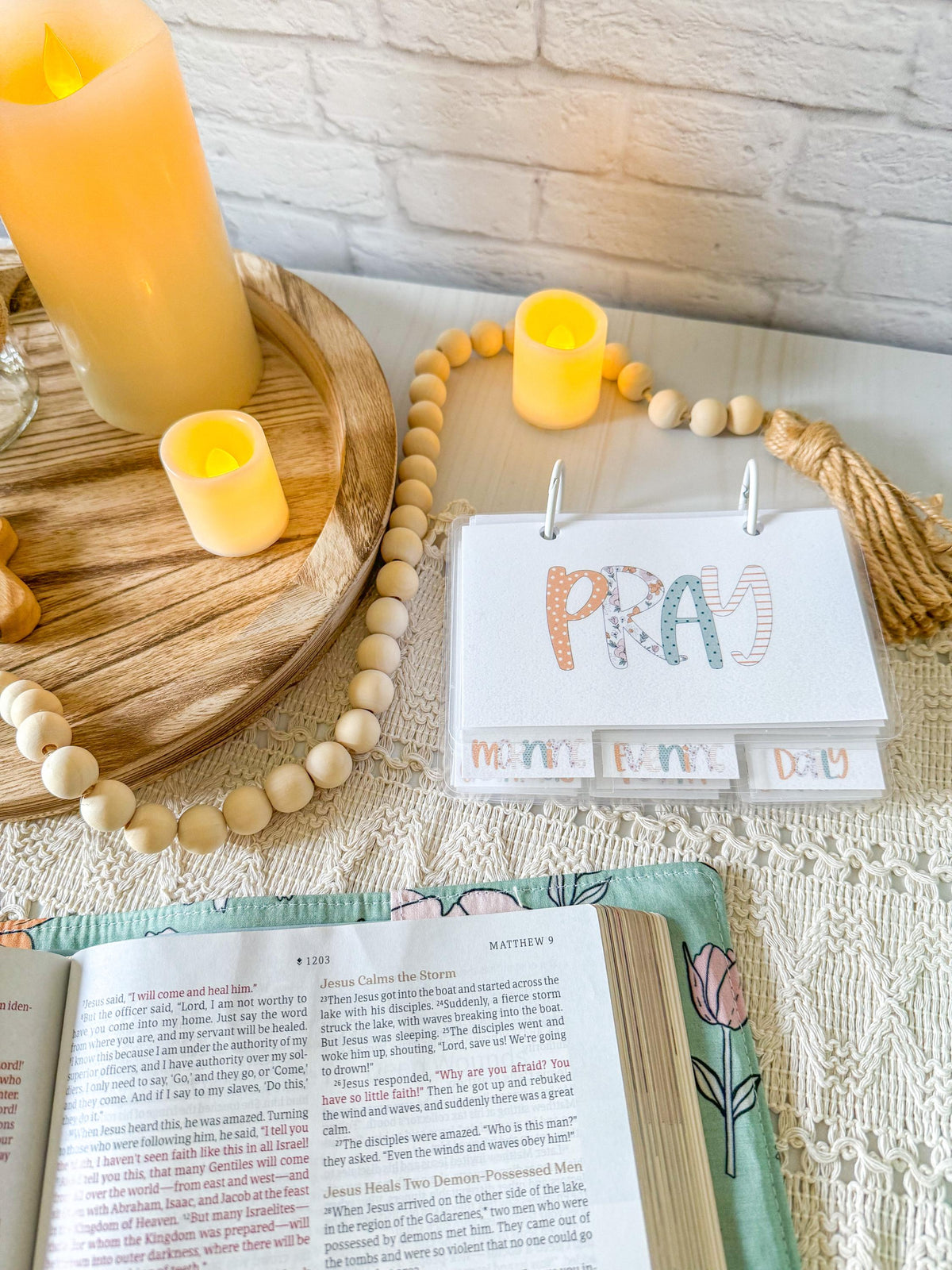 3x5 Printable Mini Prayer Binder with Prayer Cards