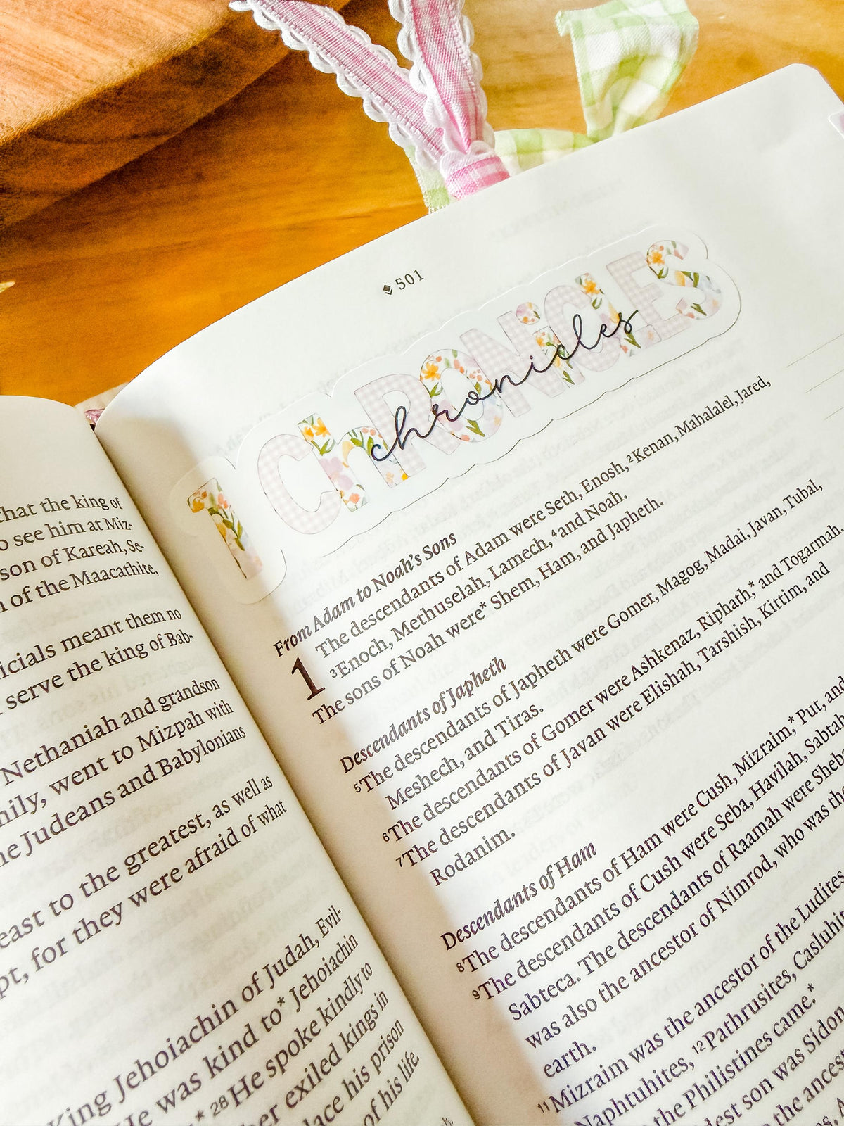 Books of the Bible Header Stickers