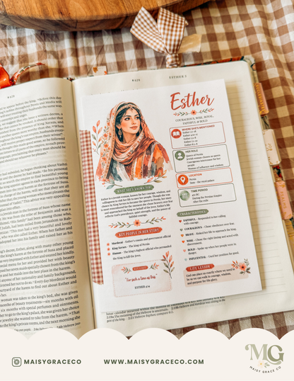 Women of the Bible Character Summaries Printable (Digital Download)