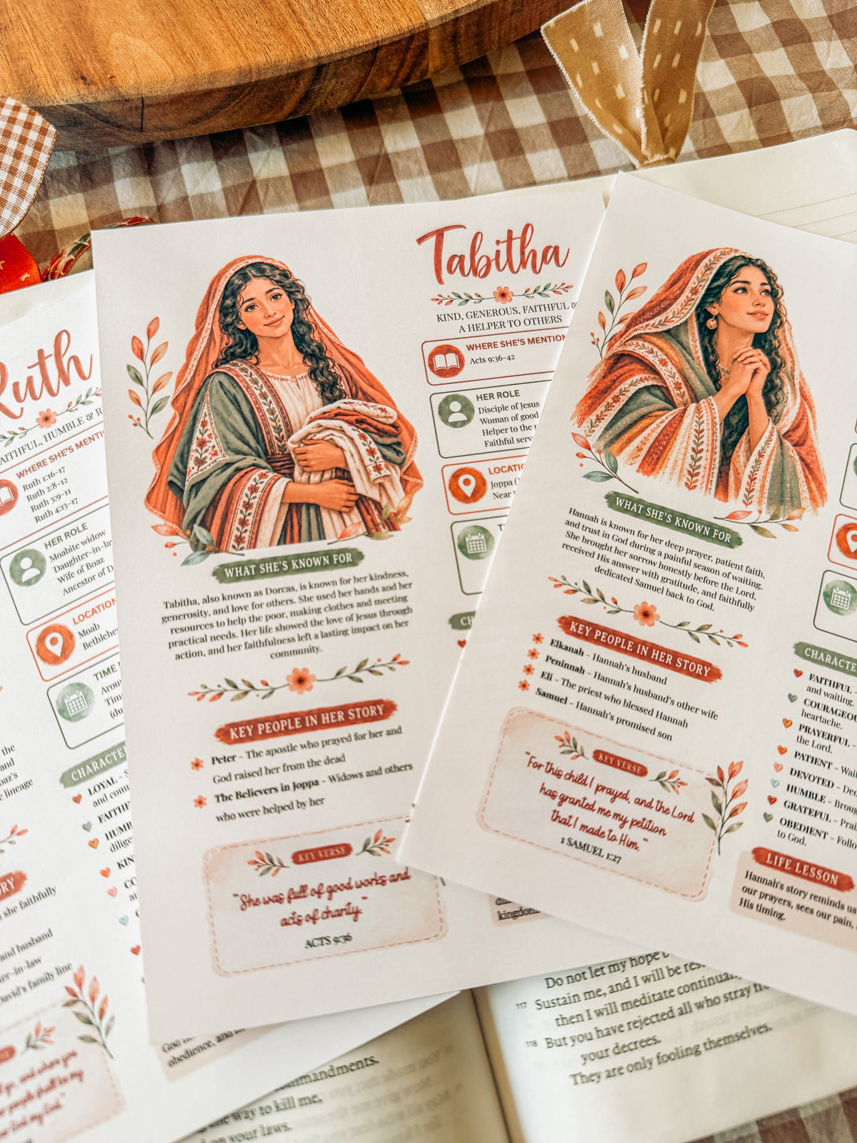 Women of the Bible Character Summary Tip-In Collection