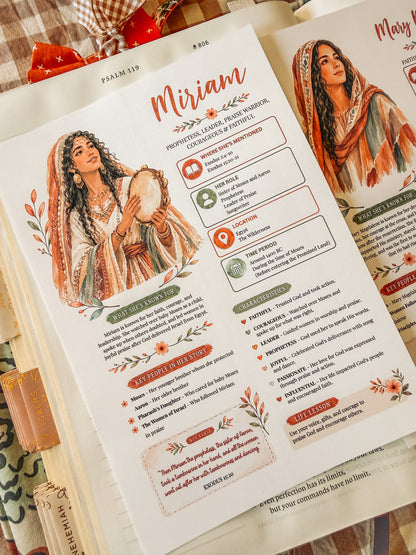 Women of the Bible Character Summary Tip-In Collection