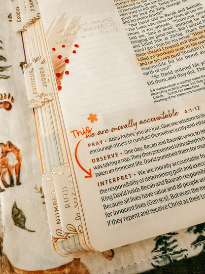 Fall Faith Doodles Bible Study Sticker Sheet, Planner Stickers
