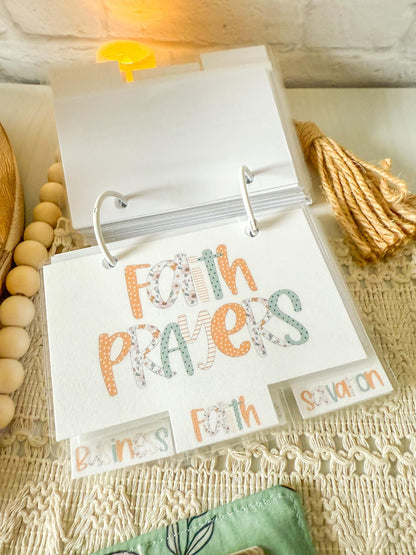 3x5 Printable Mini Prayer Binder with Prayer Cards