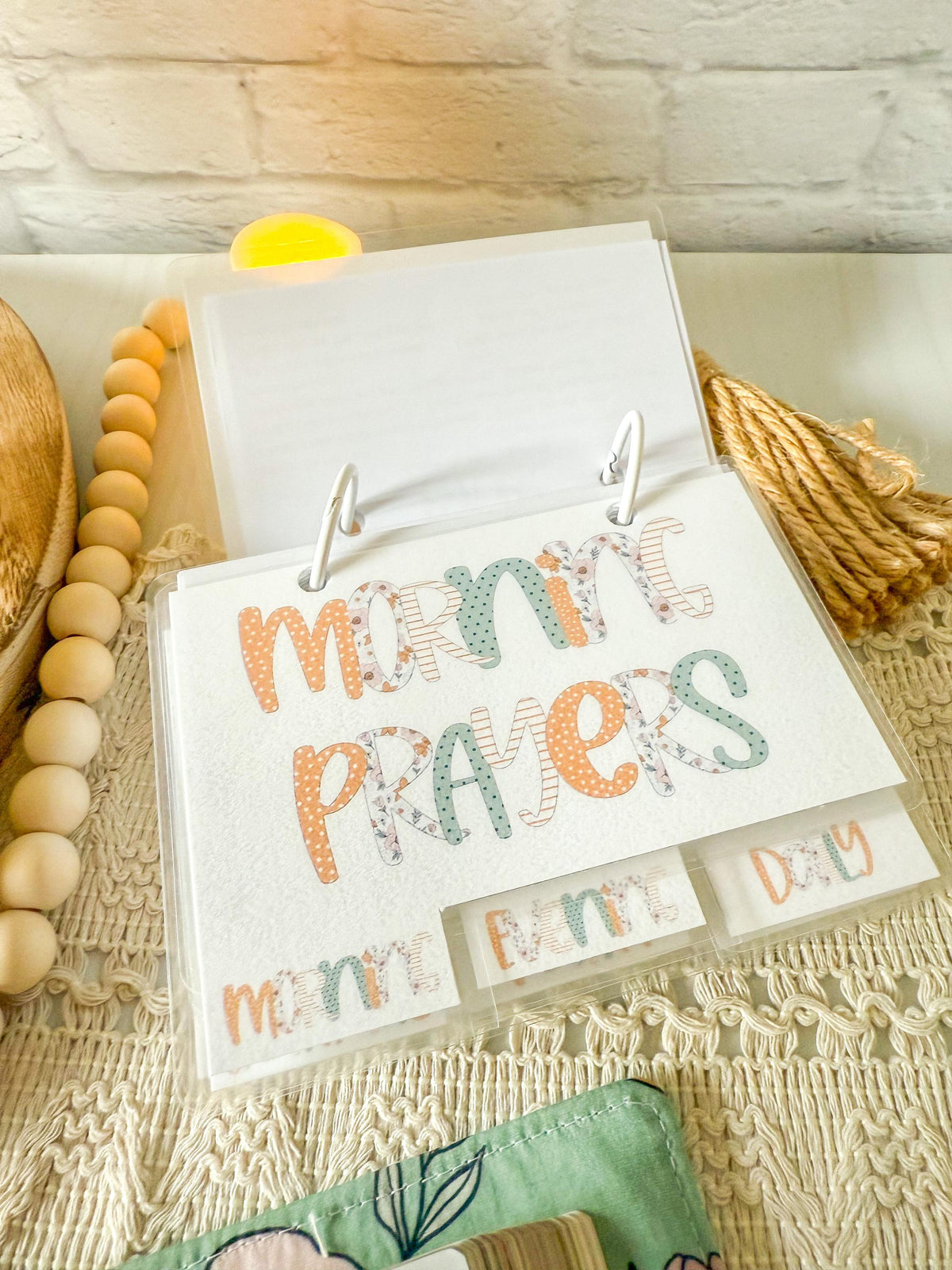 3x5 Printable Mini Prayer Binder with Prayer Cards