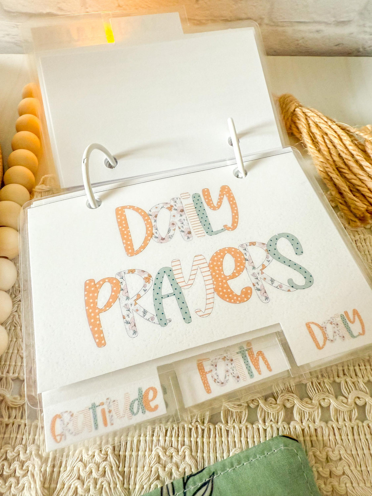 3x5 Printable Mini Prayer Binder with Prayer Cards