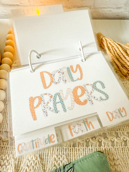 3x5 Printable Mini Prayer Binder with Prayer Cards