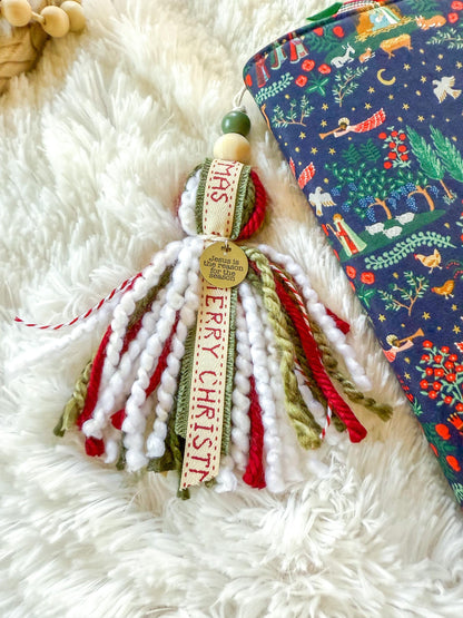 Christmas Bible Tassel Bookmark