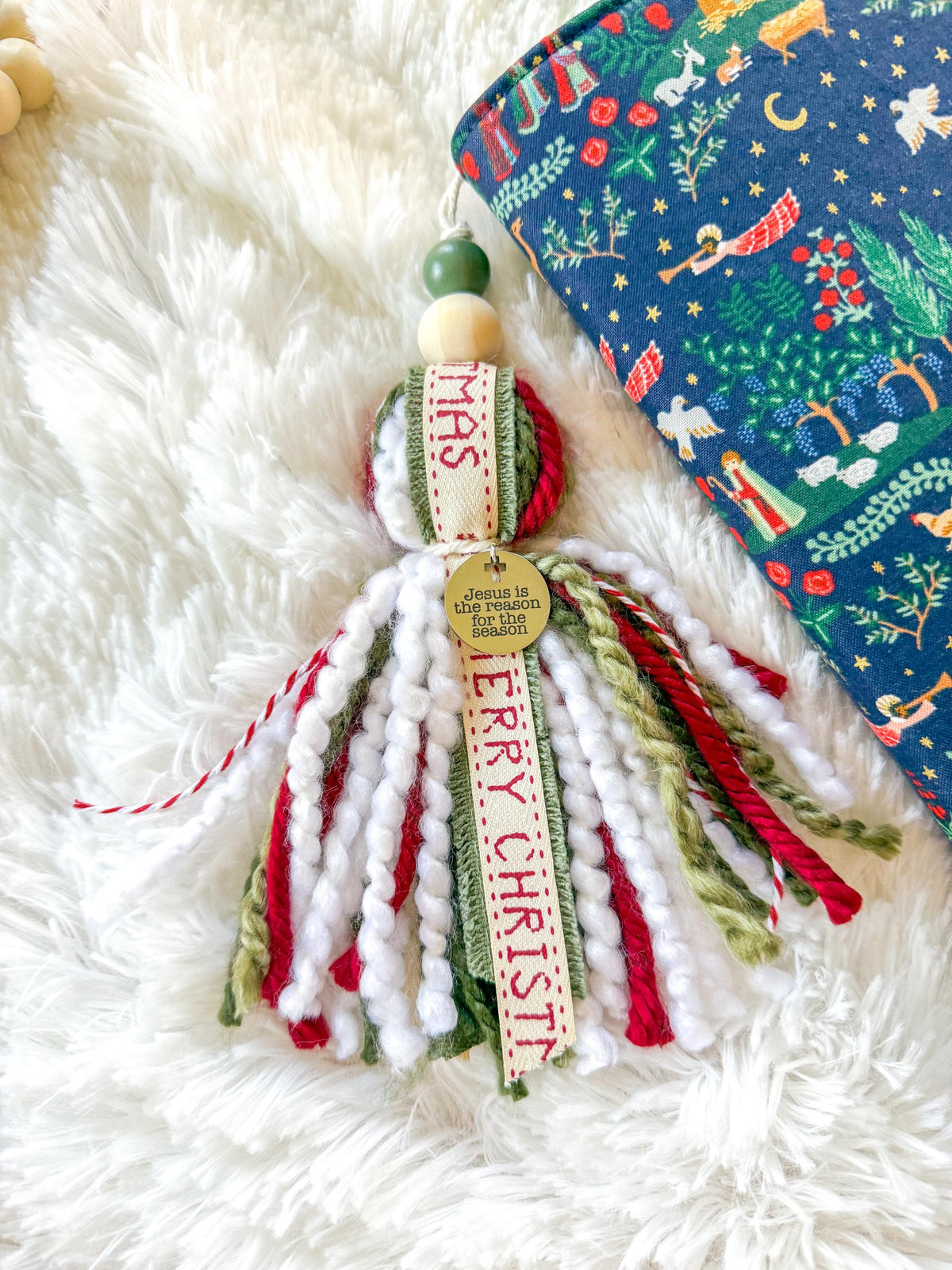 Christmas Bible Tassel Bookmark
