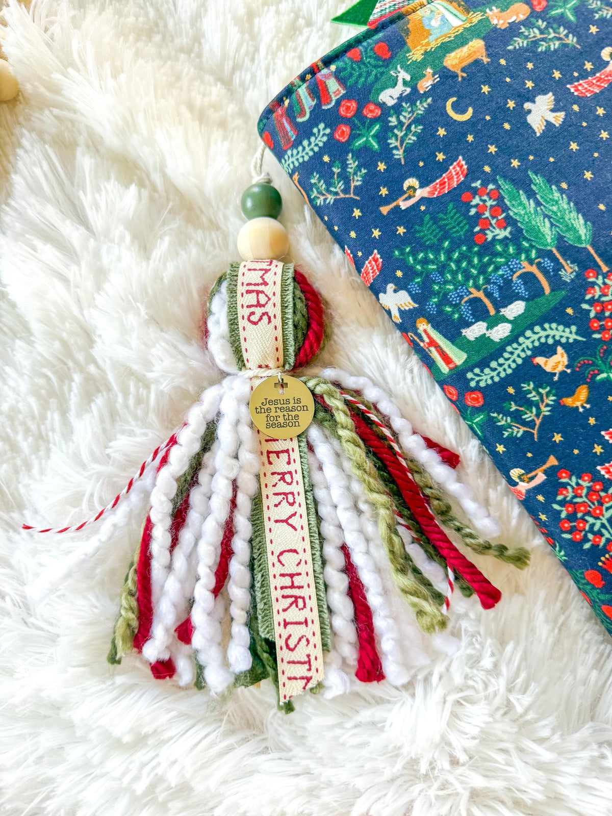 Christmas Bible Tassel Bookmark