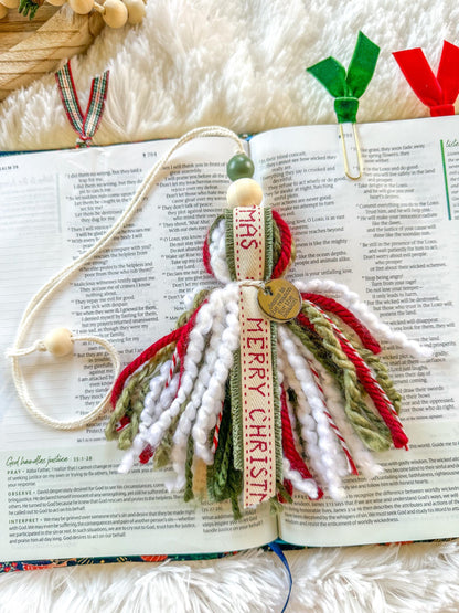 Christmas Bible Tassel Bookmark
