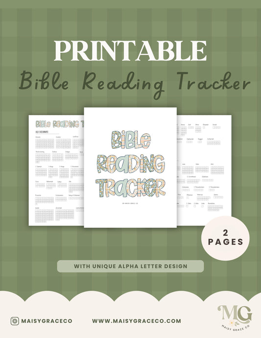 Printable Bible Reading Tracker, Old & New Testament