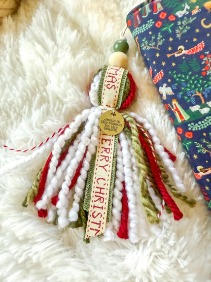 Christmas Bible Tassel Bookmark