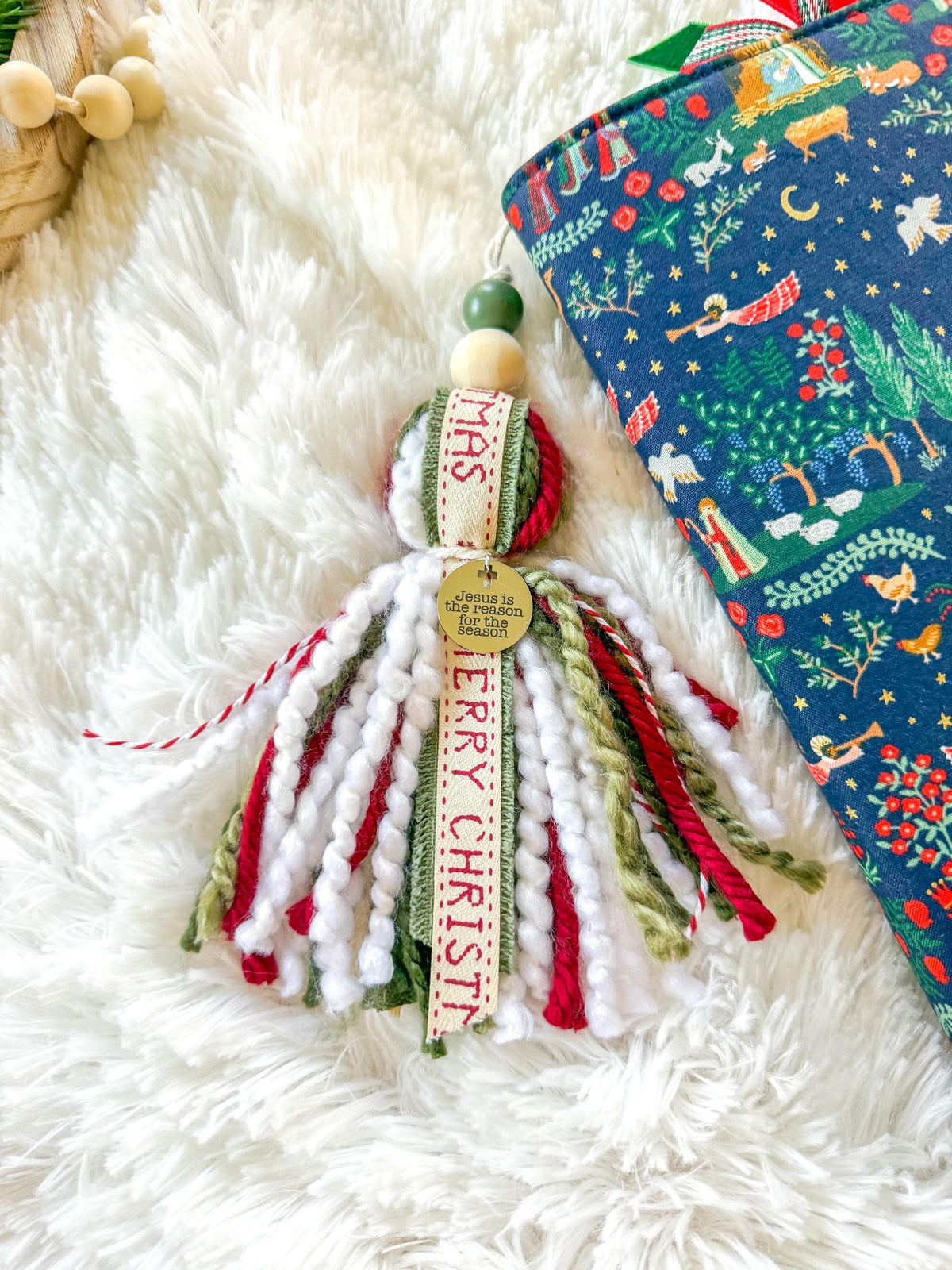 Christmas Bible Tassel Bookmark