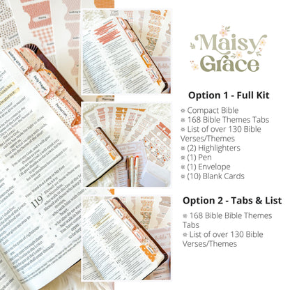 Prayer Bible Kit, Bible Tabs, Bible with Tabs, Gift Bible, Mother's Day Bible, Women's Bible, Loaded Bible, Cute Bible Tabs, Custom Bible