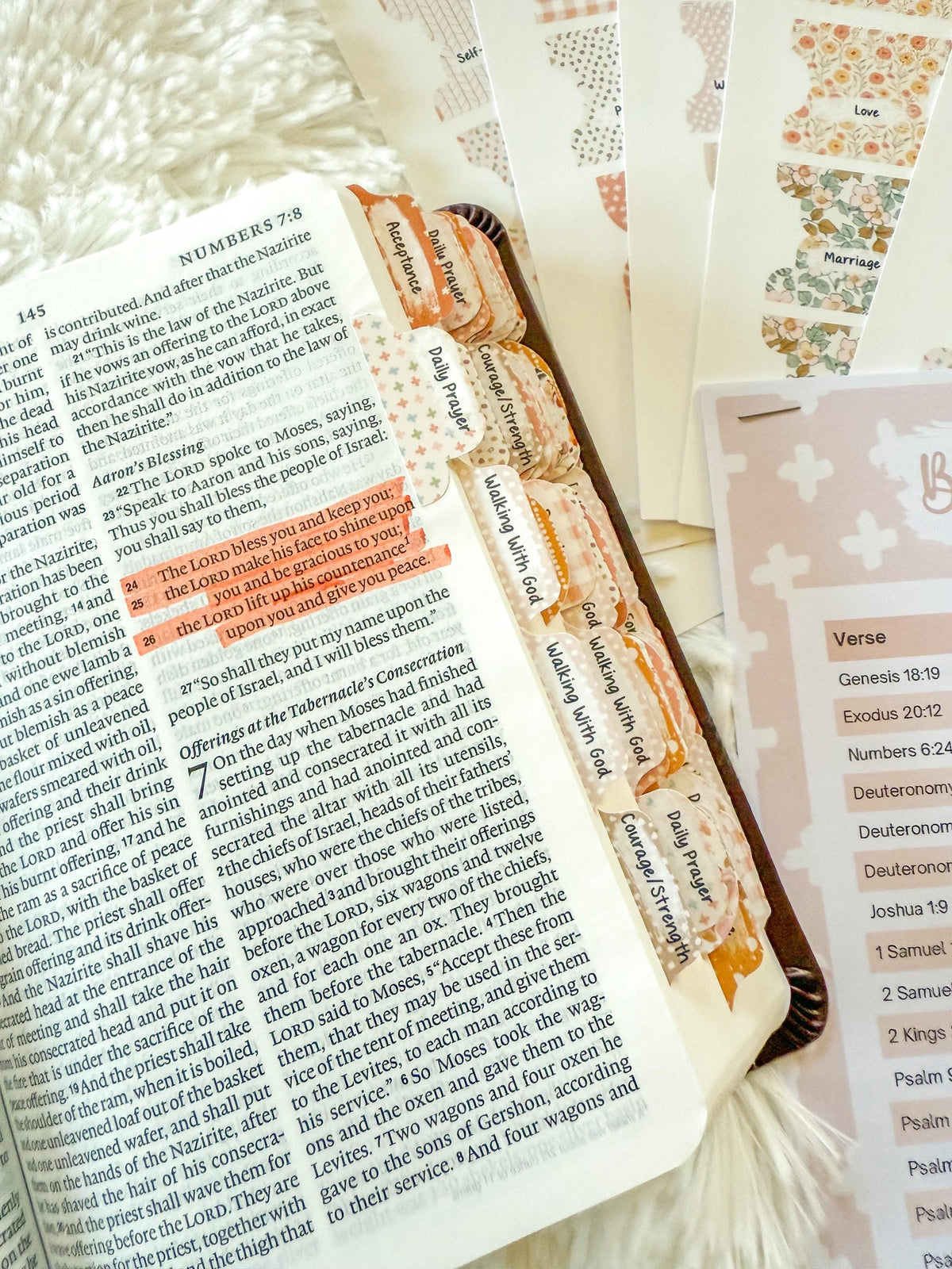 Prayer Bible Kit, Bible Tabs, Bible with Tabs, Gift Bible, Mother's Day Bible, Women's Bible, Loaded Bible, Cute Bible Tabs, Custom Bible