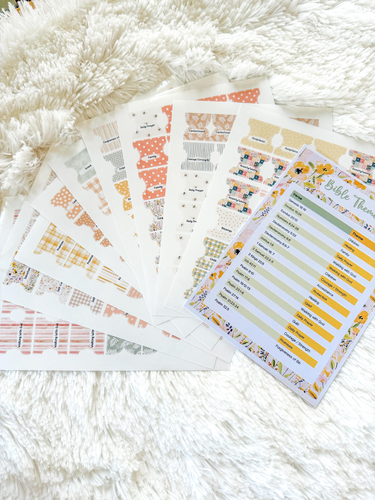 Floral Bees Prayer Bible Kit, Bible Tabs