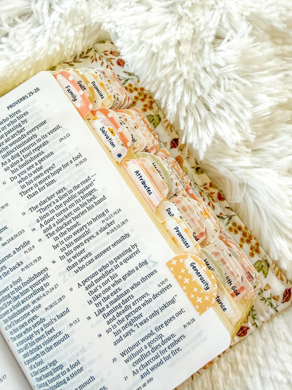 Floral Bees Prayer Bible Kit, Bible Tabs