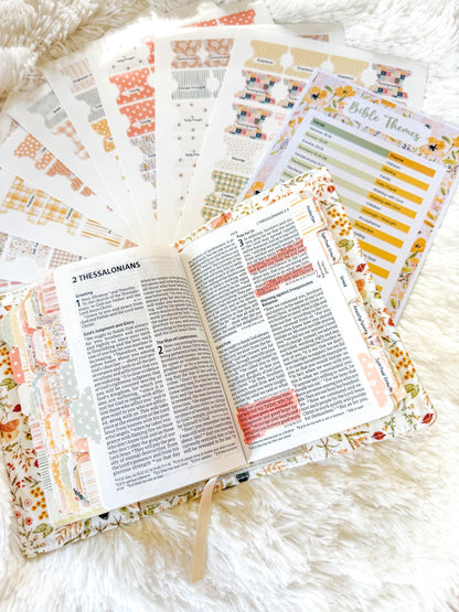 Floral Bees Prayer Bible Kit, Bible Tabs