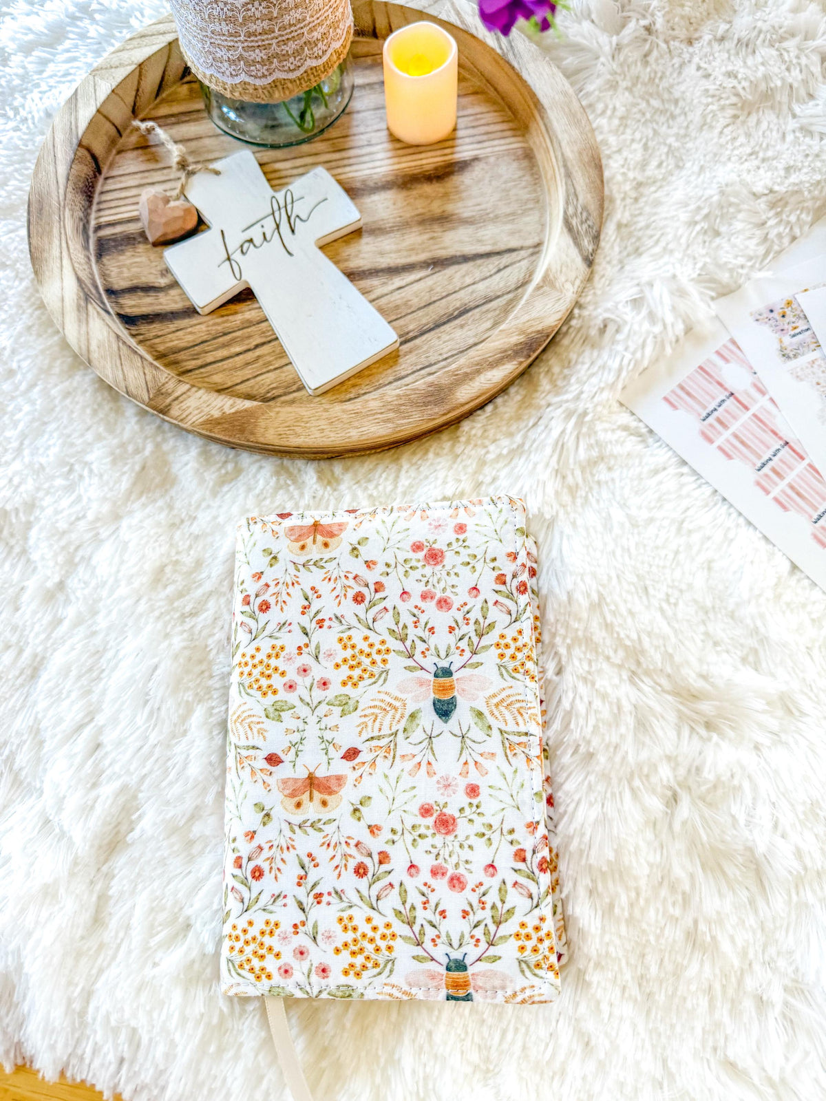Floral Bees Prayer Bible Kit, Bible Tabs