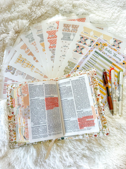 Floral Bees Prayer Bible Kit, Bible Tabs