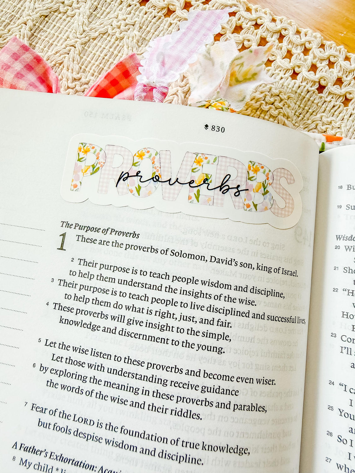 Books of the Bible Header Stickers