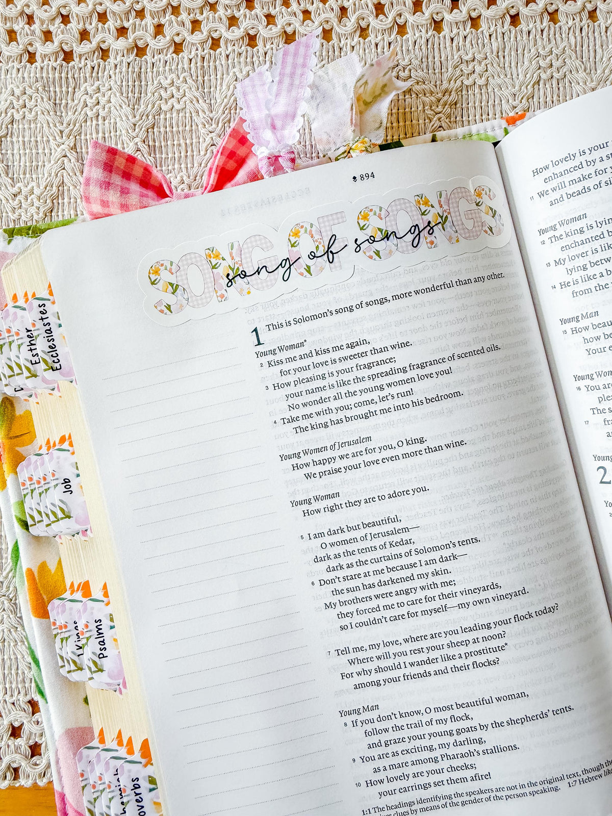 Books of the Bible Header Stickers