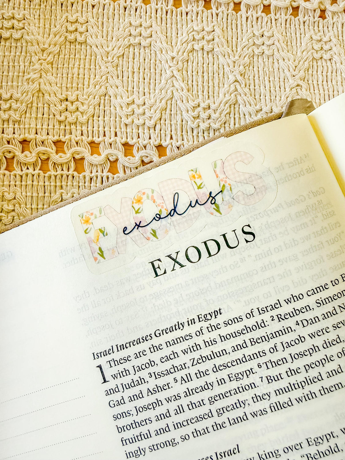 Books of the Bible Header Stickers