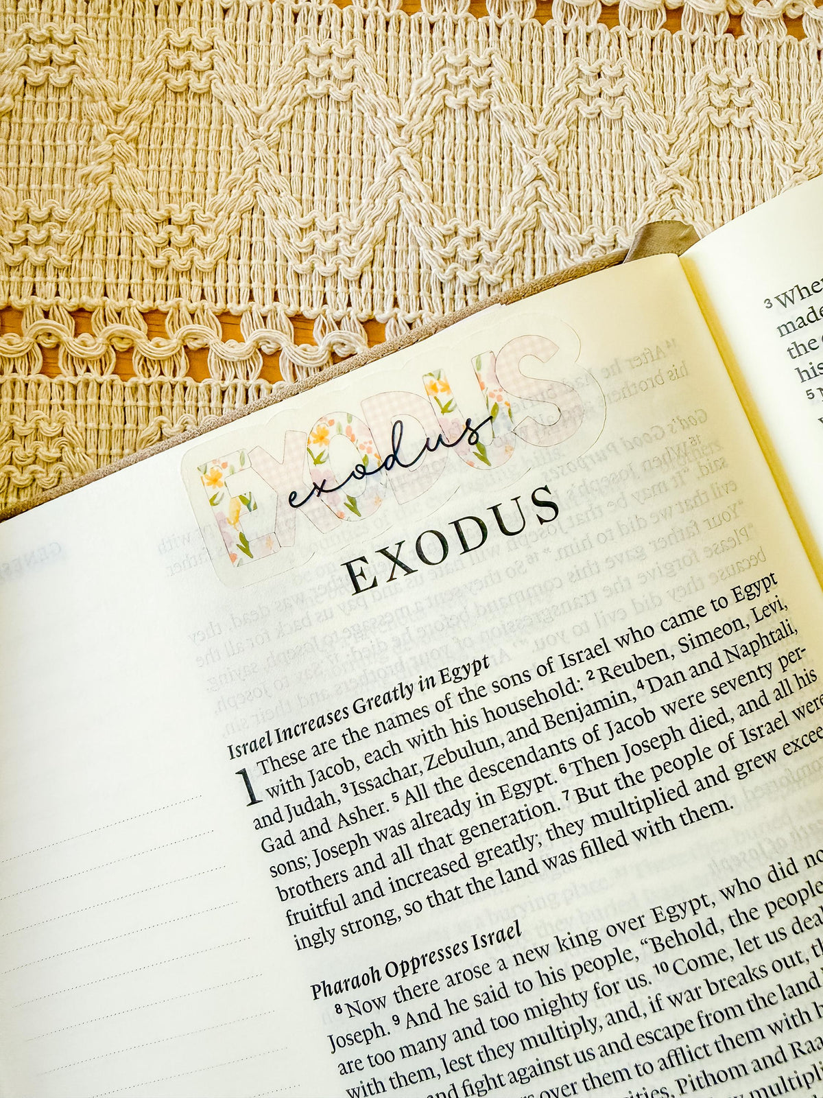 Books of the Bible Header Stickers