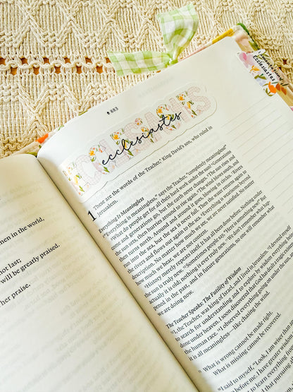 Books of the Bible Header Stickers