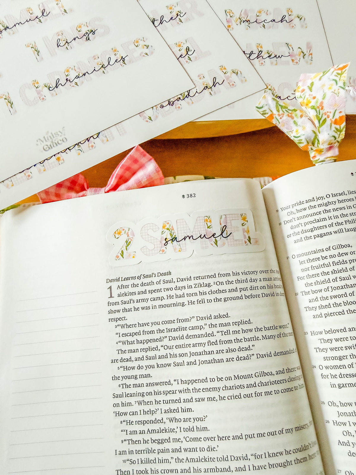 Books of the Bible Header Stickers