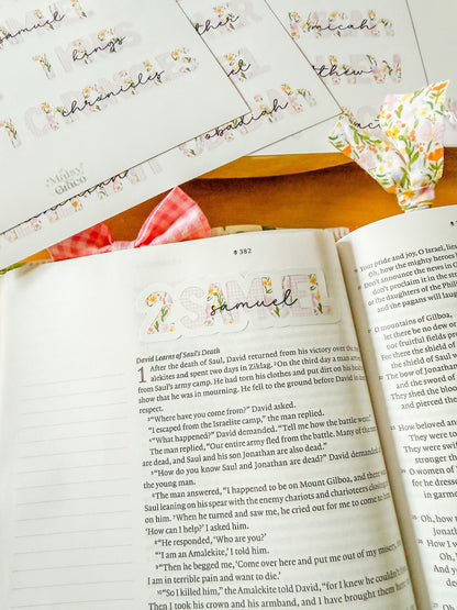 Books of the Bible Header Stickers
