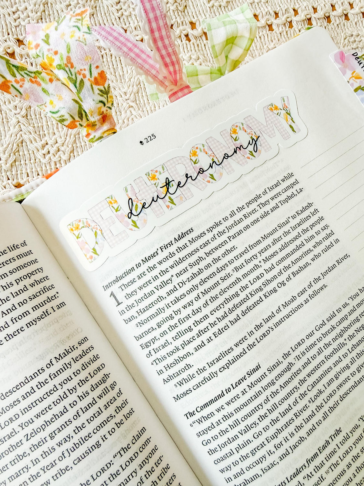 Books of the Bible Header Stickers