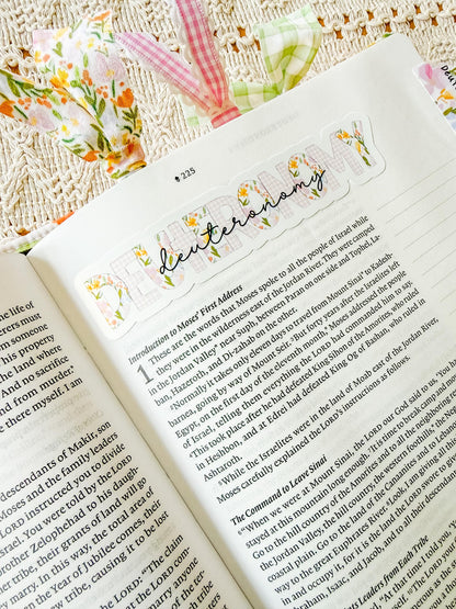 Books of the Bible Header Stickers