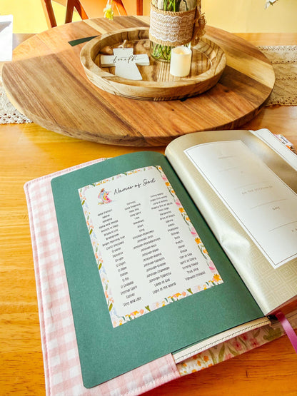 Names of God Christian Sticker Tip-In (Grace Floral Collection)