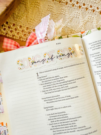 Books of the Bible Header Stickers