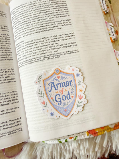 Armor of God Bible Journaling Tip-ins and Sticker Collection