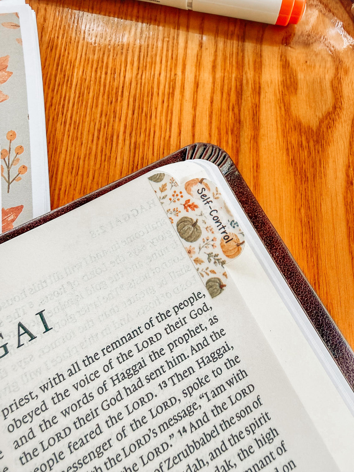 Autumn Prayer Bible Kit Topical Tabs in Boho Neutrals
