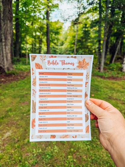 Autumn Prayer Bible Kit Topical Tabs in Boho Neutrals