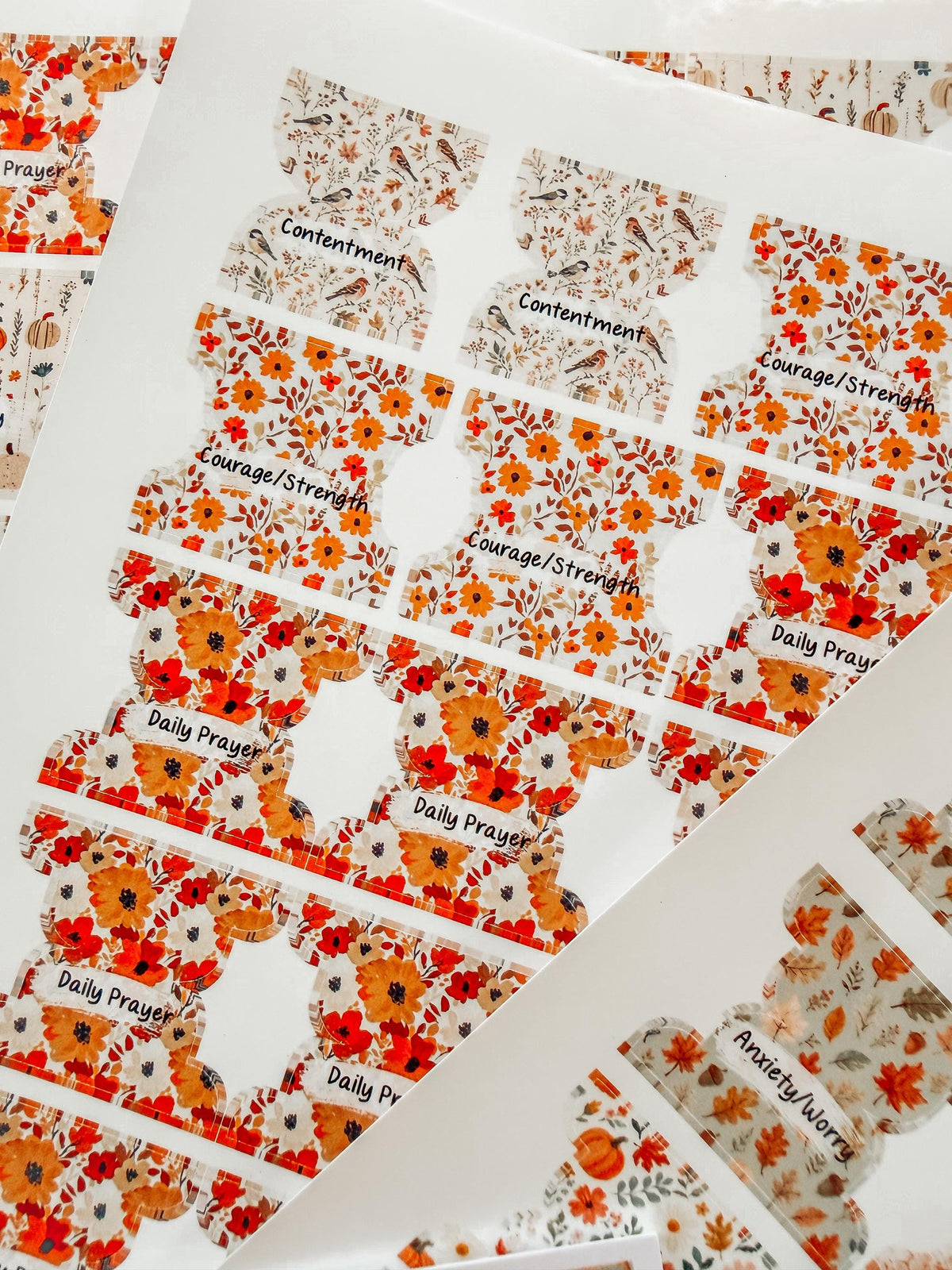 Autumn Prayer Bible Kit Topical Tabs in Boho Neutrals