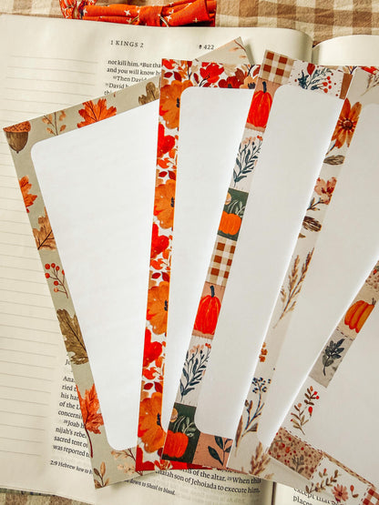 Printable Notepad Stationery Set: Fall Floral Boho Letter Writing Paper (Digital Download)