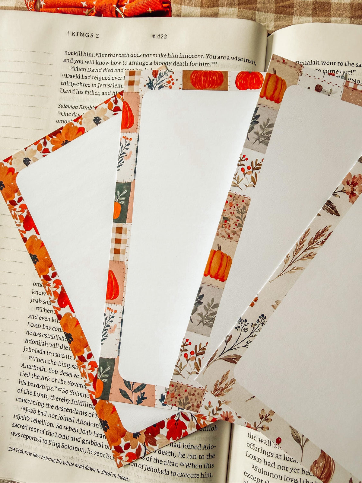 Printable Notepad Stationery Set: Fall Floral Boho Letter Writing Paper (Digital Download)