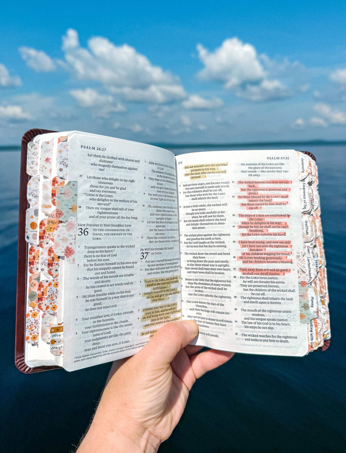 Autumn Prayer Bible Kit Topical Tabs in Boho Neutrals