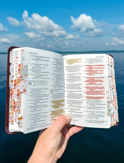 Autumn Prayer Bible Kit Topical Tabs in Boho Neutrals