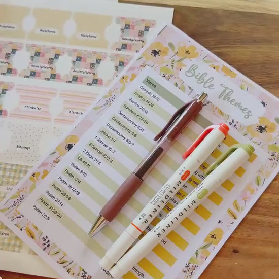 Floral Bees Prayer Bible Kit, Bible Tabs