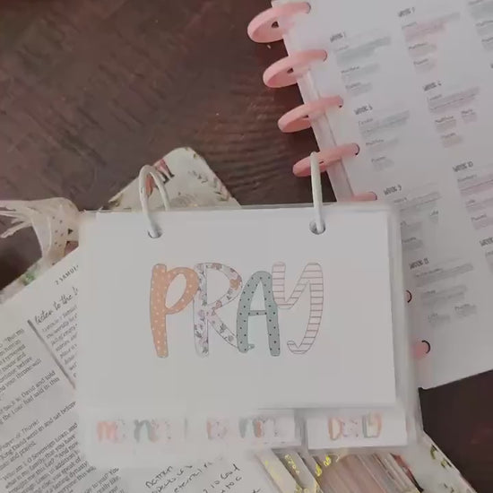 3x5 Printable Mini Prayer Binder with Prayer Cards