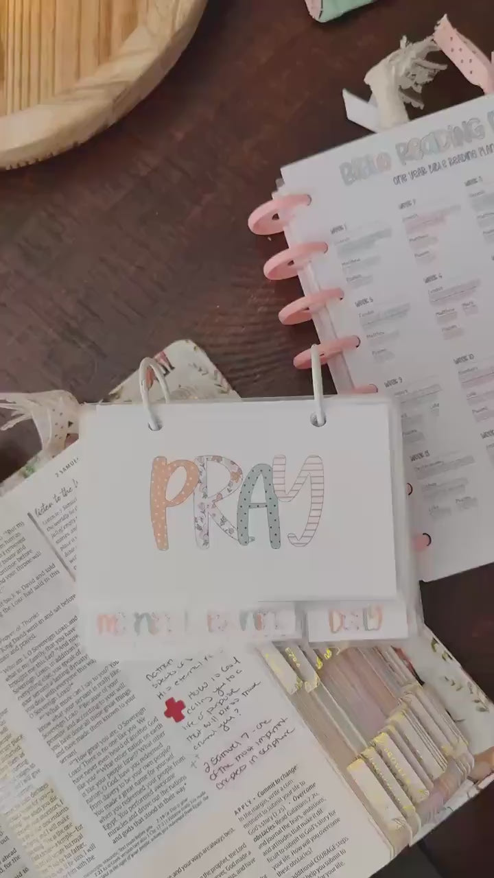 3x5 Printable Mini Prayer Binder with Prayer Cards